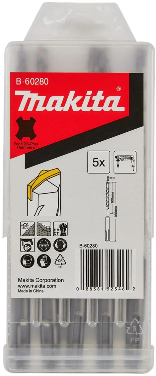 Makita B2S: BETONBOOR 6X160MM