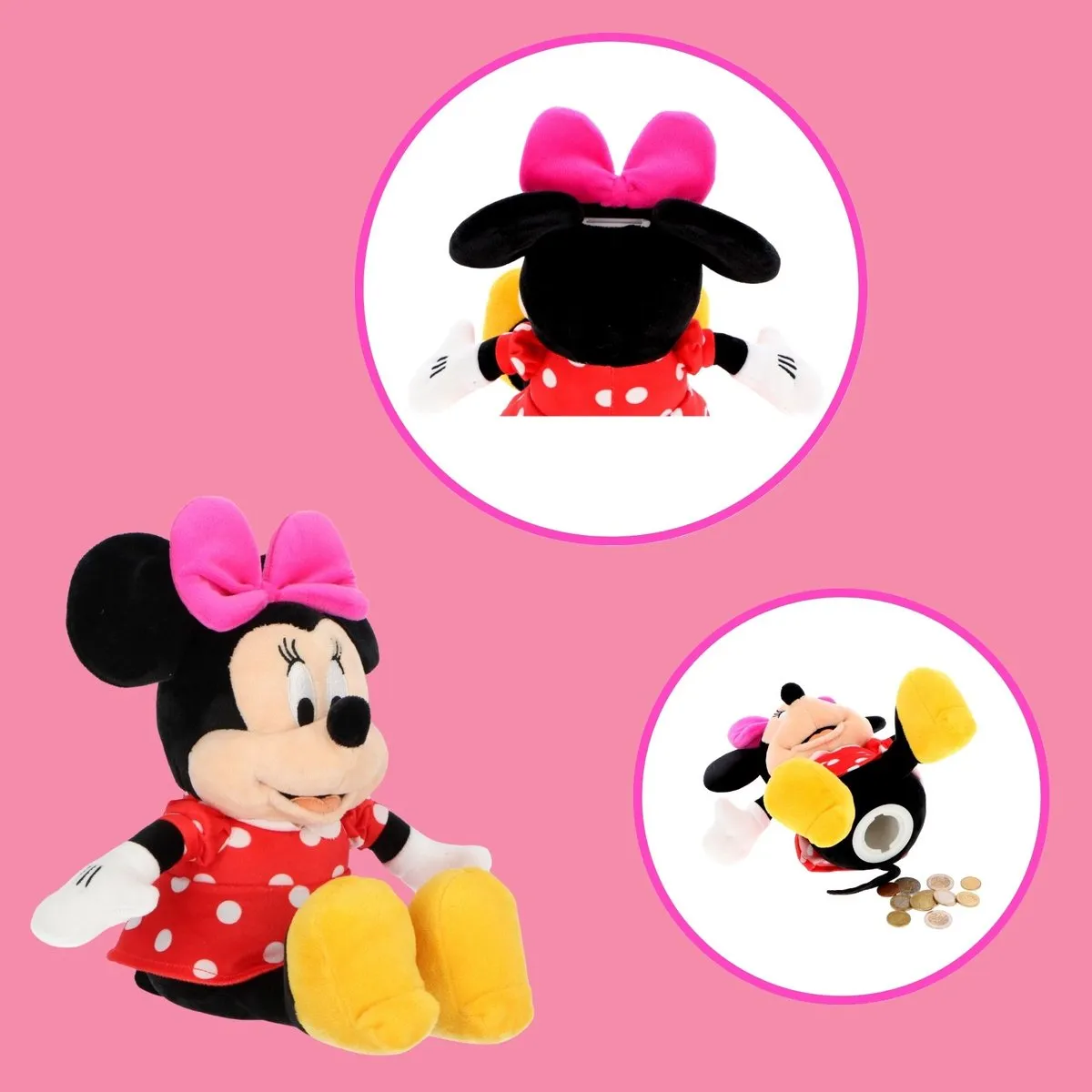 Disney Minnie Mouse Knuffel Spaarpot - 26cm - Multi Colour