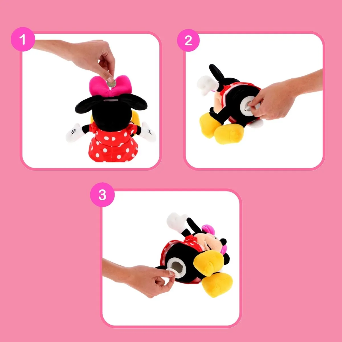 Disney Minnie Mouse Knuffel Spaarpot - 26cm - Multi Colour