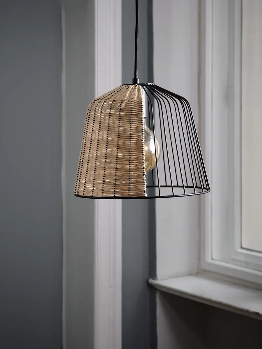 Osram Decor Cage Bell Hanglamp E27 - 260mm Zwart/Bruin