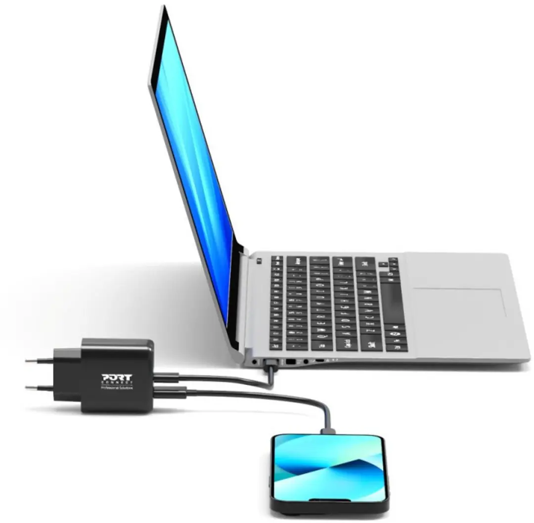 PORT Designs 501939 USB-lader 65W - Zwart - afbeelding 3 van 5