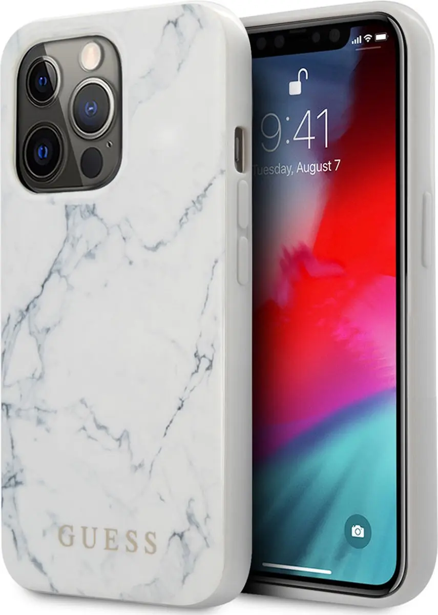 GUESS MARBLE COLLECTION IPHONE 13 PRO HYBRID CASE