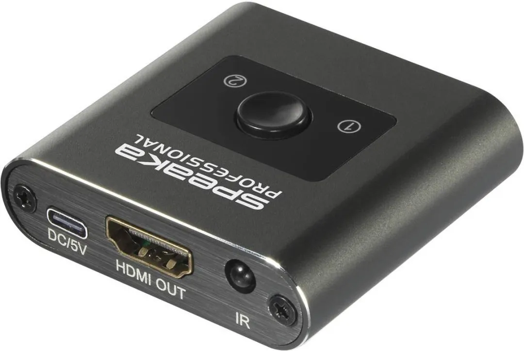 SpeaKa Professional SP-HSW-231 HDMI-switch 8K@60Hz - Grijs