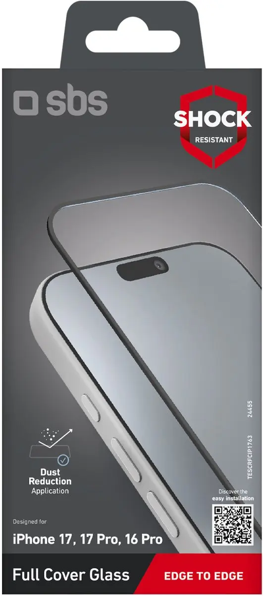 SBS TESCRFCIP1763 Screenprotector iPhone 17 / 17 Pro / 16 Pro - afbeelding 2 van 2
