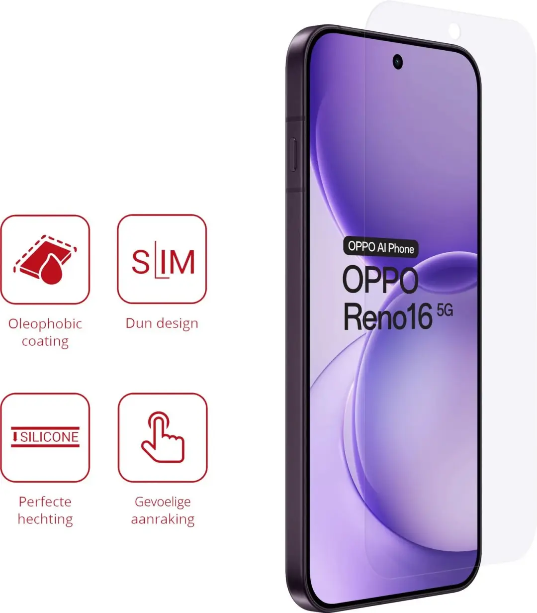 Rosso Oppo Reno 16 Screen Protector - TPU Folie - 2 Stuks - afbeelding 4 van 6