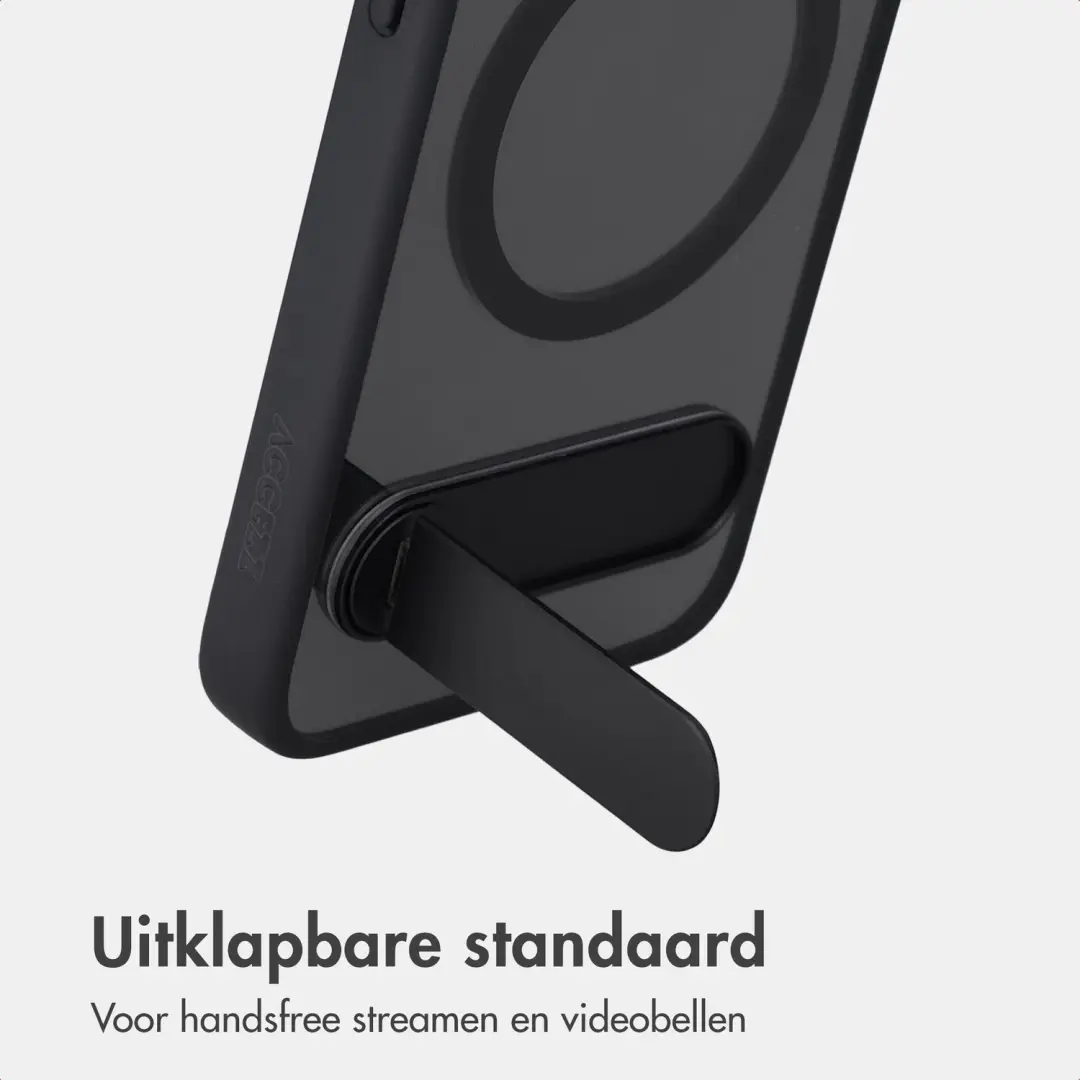 Accezz Hold Backcover iPhone 13 hoesje met MagSafe - Zwart - afbeelding 2 van 6