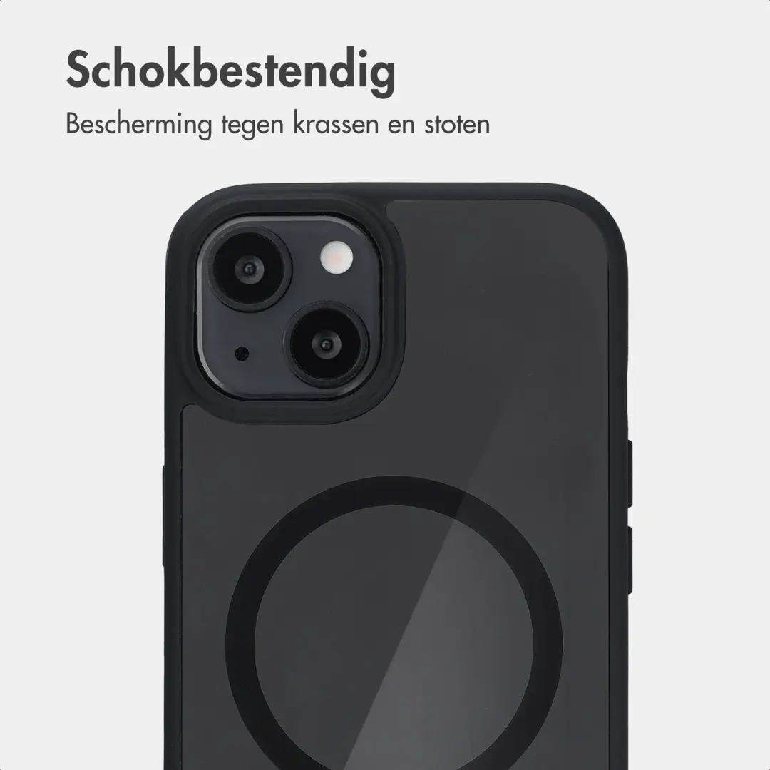 Accezz Hold Backcover iPhone 13 hoesje met MagSafe - Zwart - afbeelding 4 van 6