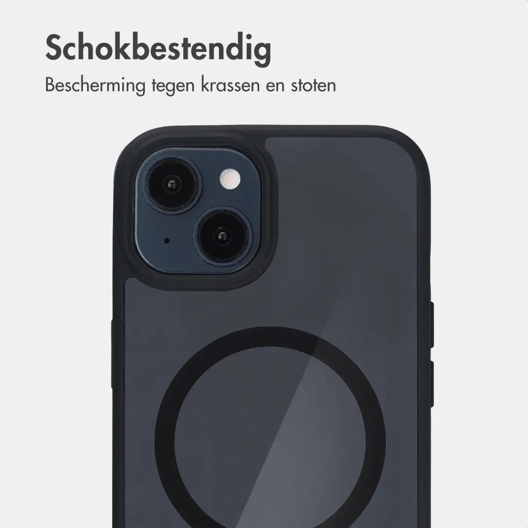 Accezz Hold Backcover iPhone 14 hoesje MagSafe - Zwart - afbeelding 4 van 6