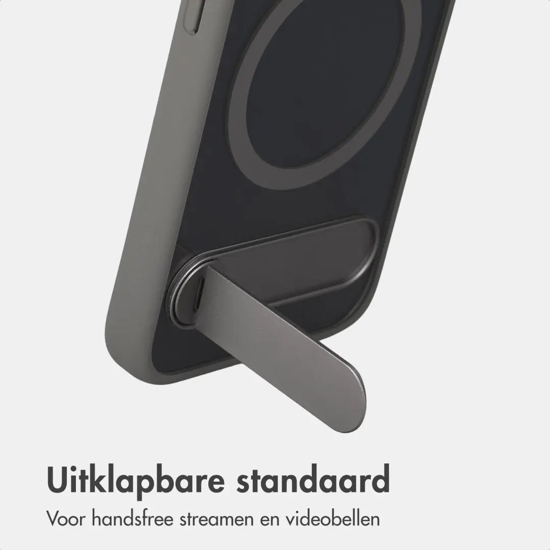 Accezz Hold Backcover Hoesje iPhone 15 Pro - MagSafe - Grijs - afbeelding 2 van 6