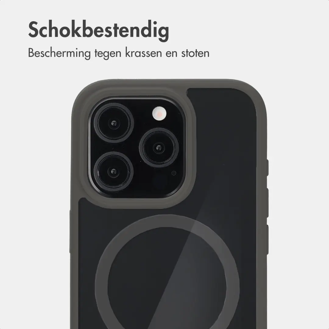 Accezz Hold Backcover Hoesje iPhone 15 Pro - MagSafe - Grijs - afbeelding 4 van 6