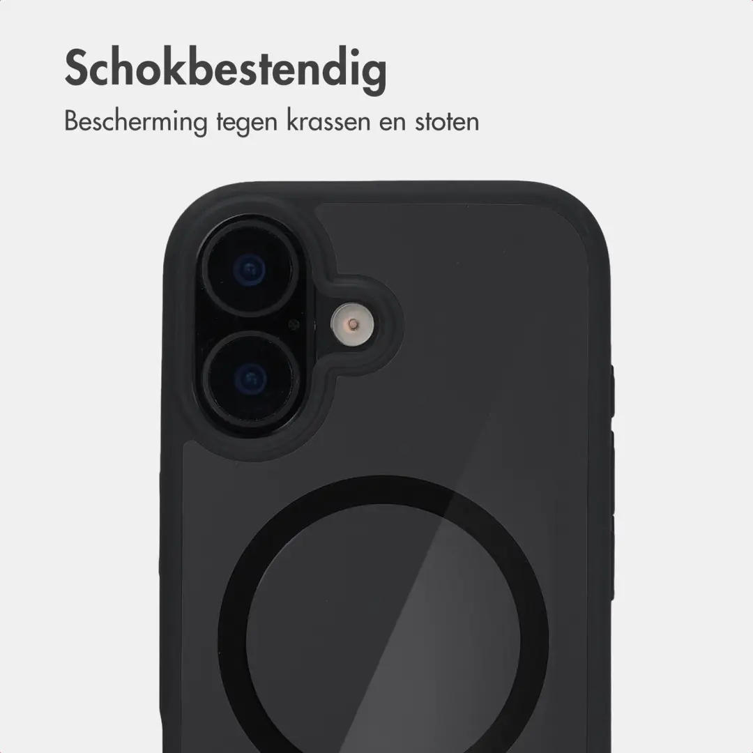 Accezz Hold Backcover iPhone 16 hoesje met MagSafe - Zwart - afbeelding 4 van 6