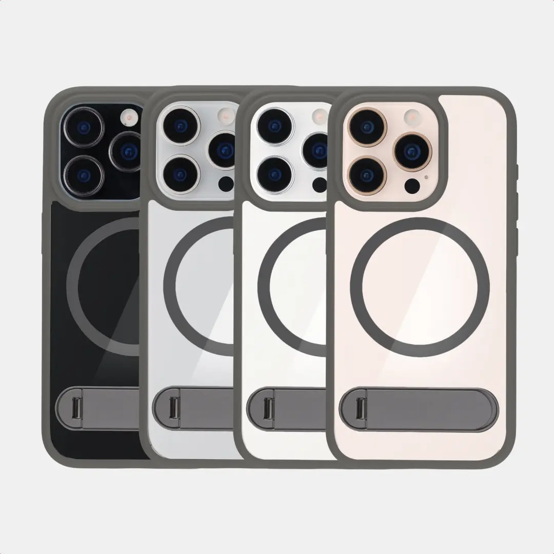 Accezz Hold Backcover iPhone 16 Pro - MagSafe - Grijs - afbeelding 5 van 6
