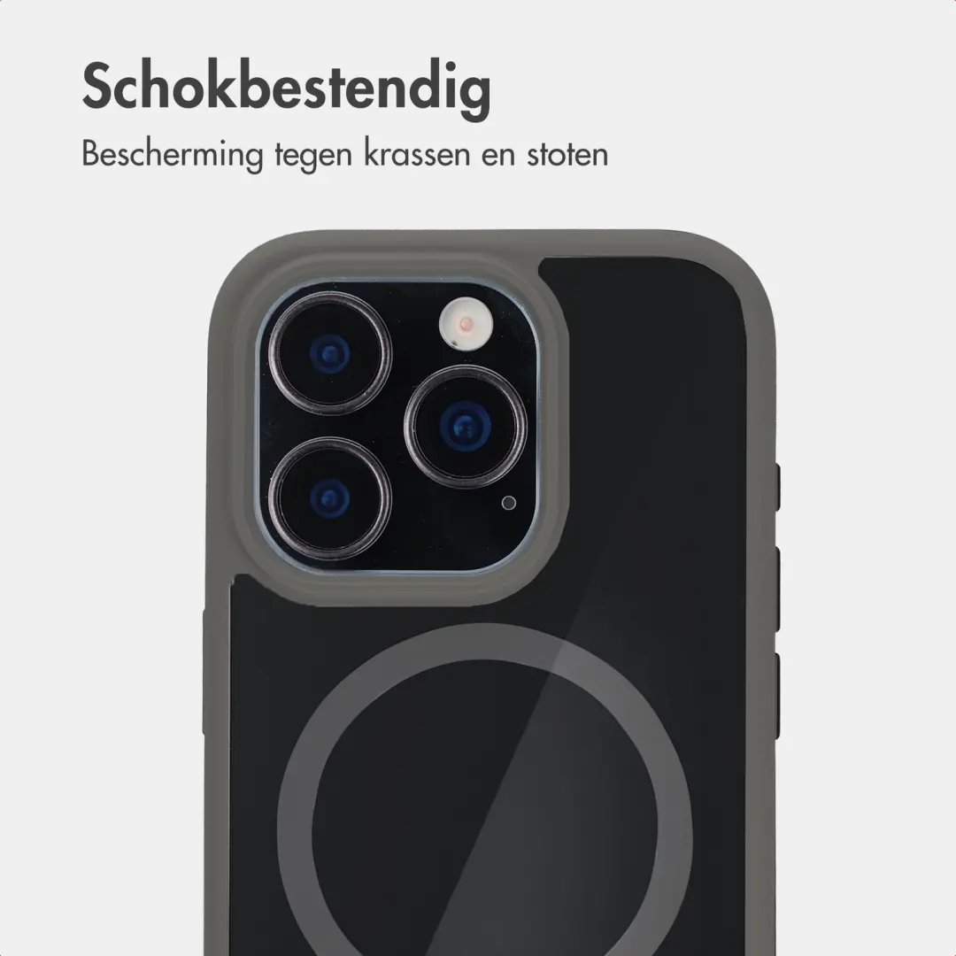 Accezz Hold Backcover iPhone 16 Pro - MagSafe - Grijs - afbeelding 4 van 6