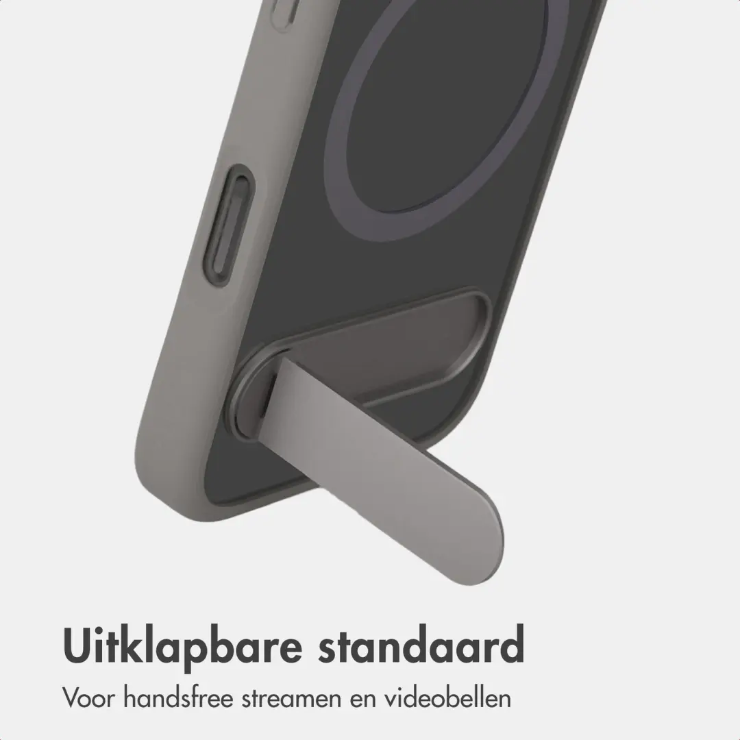 Accezz Hold Backcover iPhone 16 Pro - MagSafe - Grijs - afbeelding 2 van 6