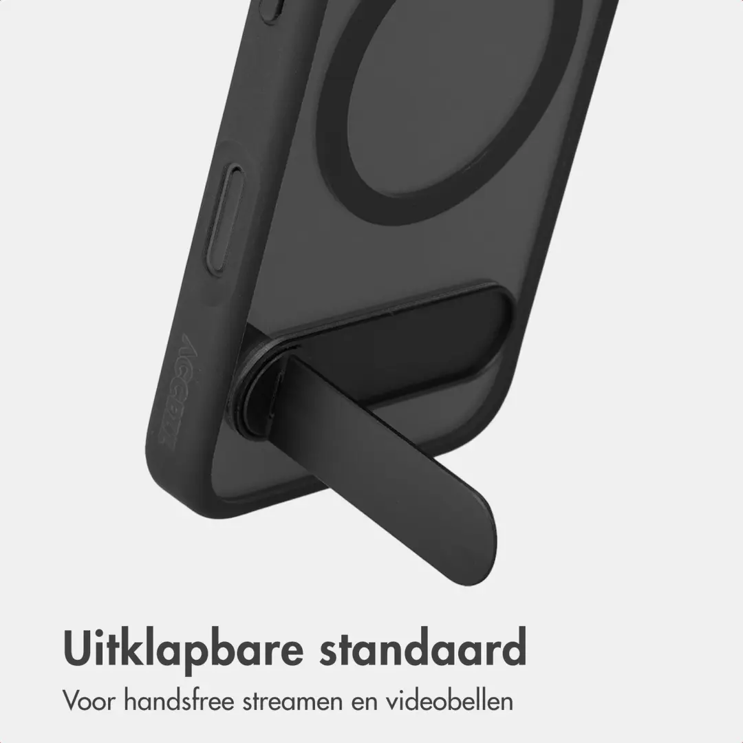 Accezz Hold Backcover iPhone 17 MagSafe Hoesje - Zwart - afbeelding 2 van 6