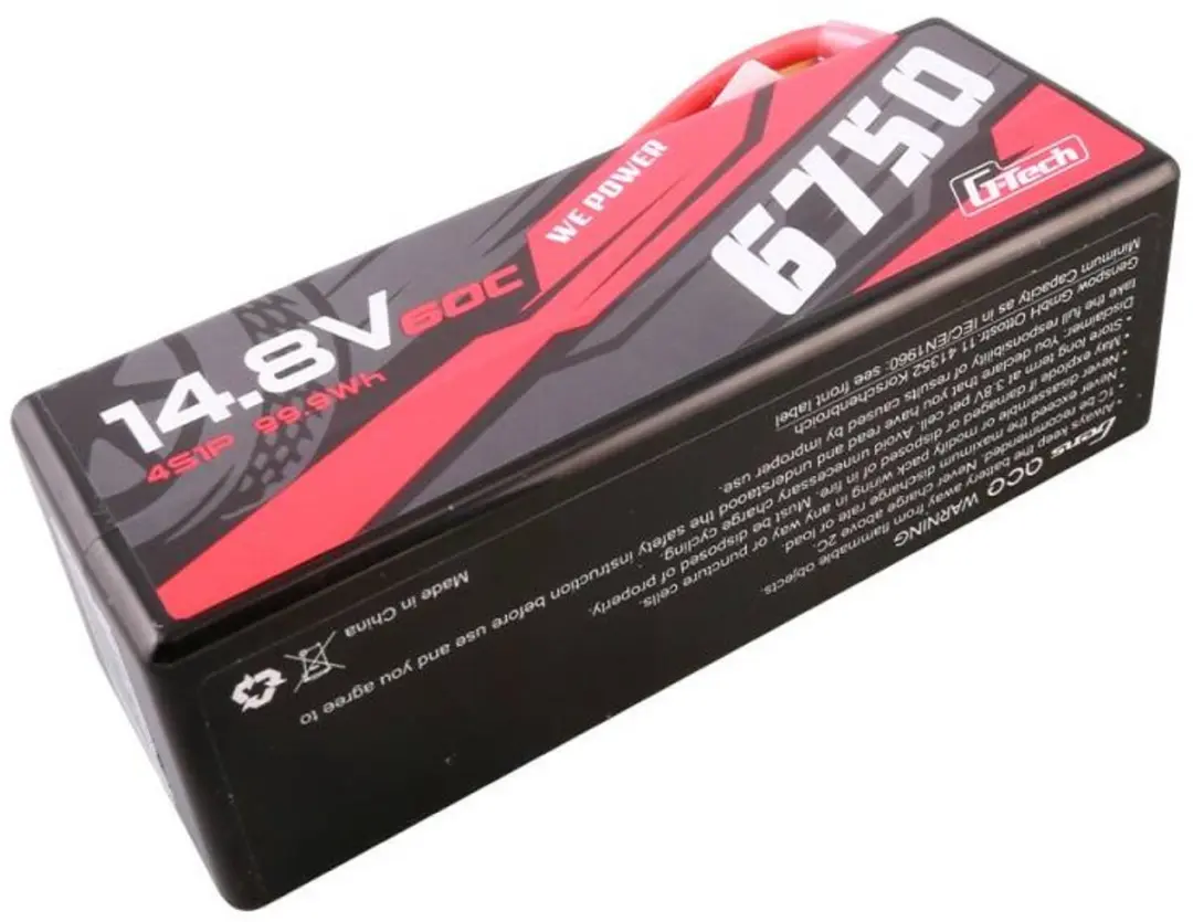 Gens Ace G-Tech GEA67504S60XGT Accu - 6750mAh 14.8V 60C - afbeelding 2 van 5