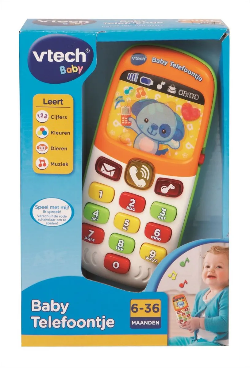 VTech Baby Telefoon Interactief Speelgoed - Educatief Speelgoedtelefoon - Cadeau - Oranje
