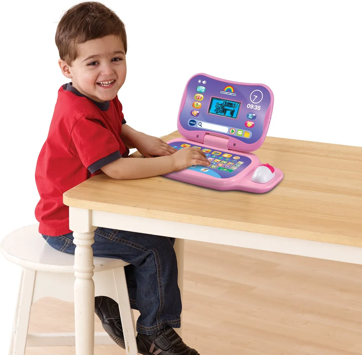 VTech Game & Leer Laptop roze - Leercomputer-laptop_Educaief & Interactief speelgoed vanaf 3 jaar