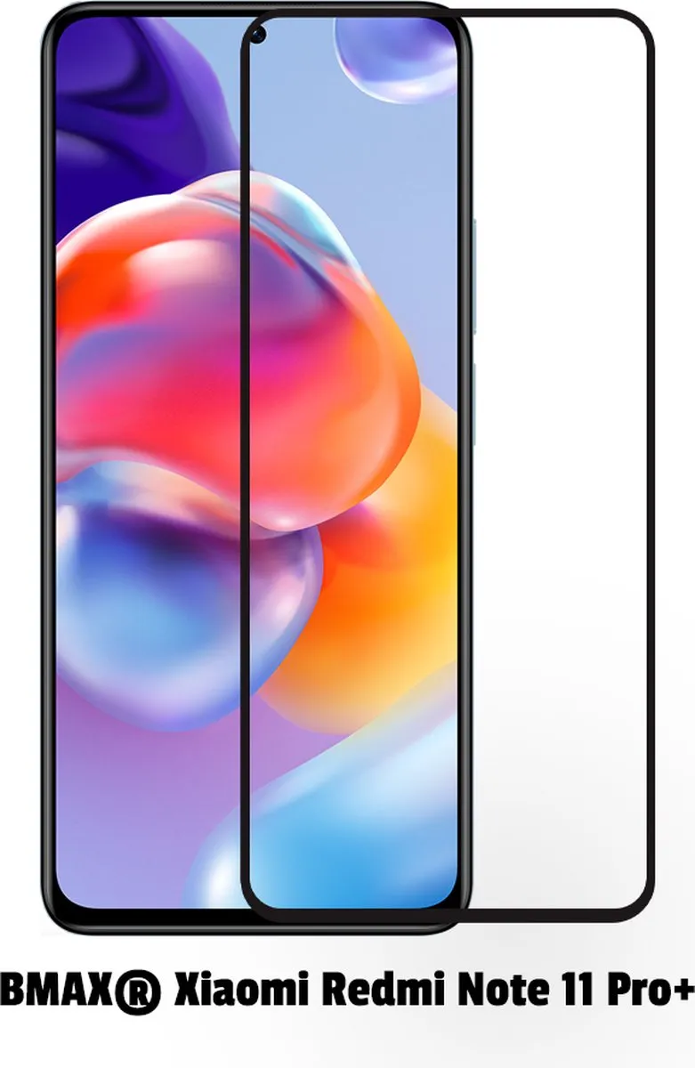 BMAX Screenprotector voor Xiaomi Redmi Note 11 Pro+ - 2 Stuks - Zwart