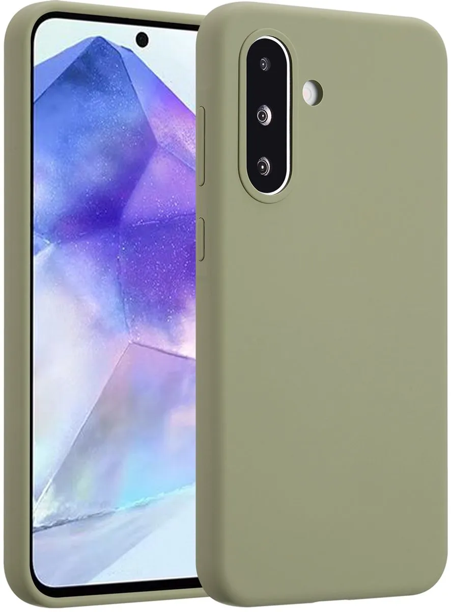 Accezz Hoesje Samsung Galaxy A56/A36 - Liquid Silicone - Cooper Groen