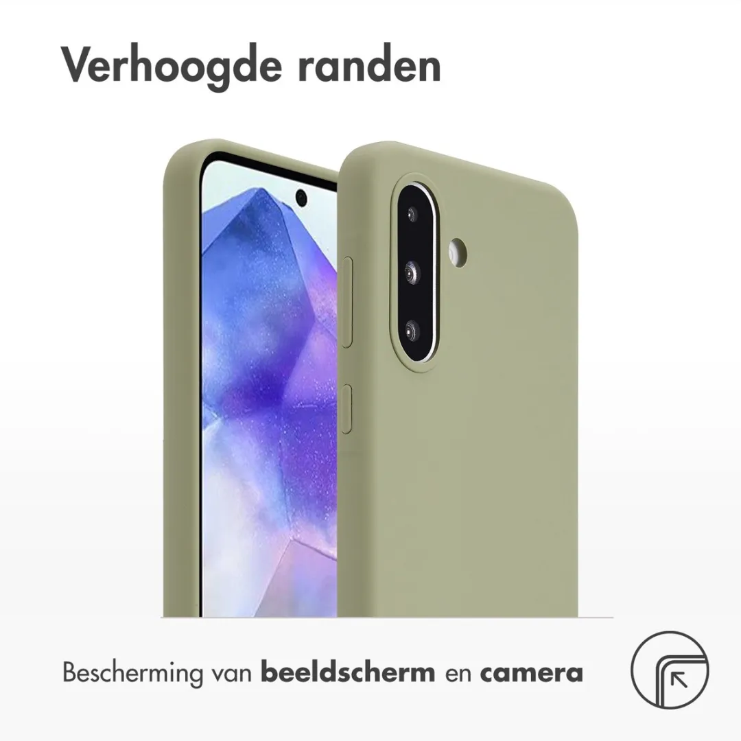 Accezz Hoesje Samsung Galaxy A56/A36 - Liquid Silicone - Cooper Groen