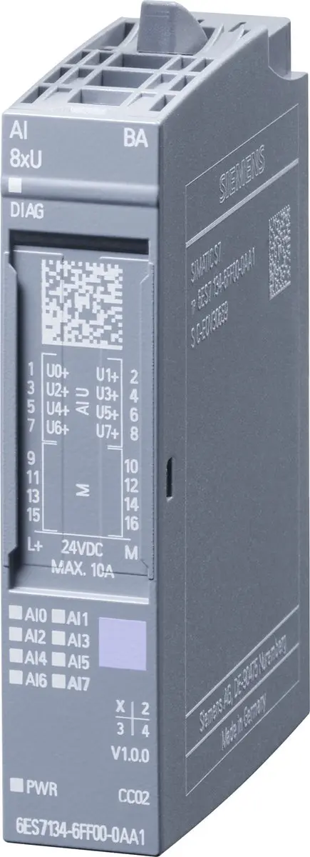 Siemens SIMATIC ET 200SP 6ES7134-6FF00-0AA1 analoge ingangsmodule AI 8XU