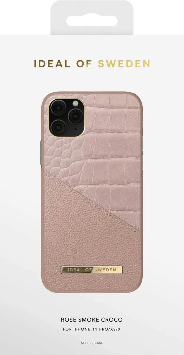 iDeal of Sweden Atelier Case iPhone 11 Pro/XS/X - Rose Smoke Croco - afbeelding 2 van 6