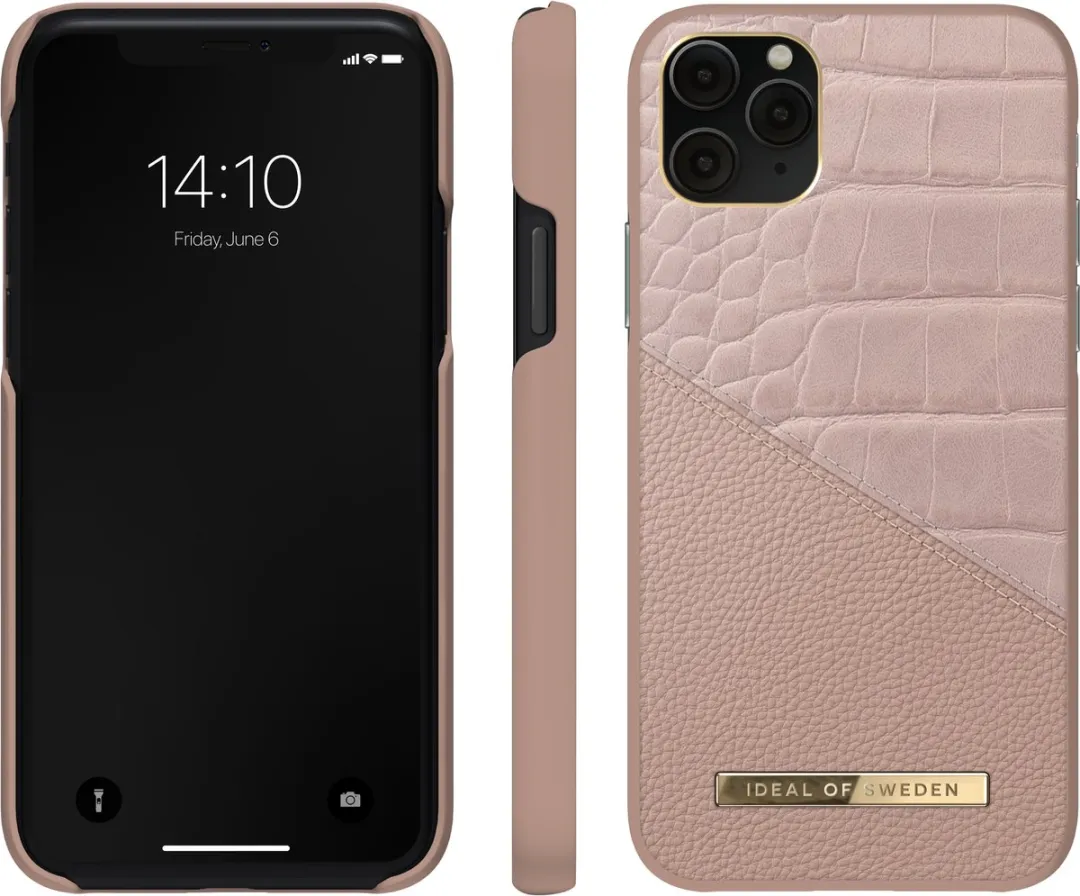 iDeal of Sweden Atelier Case iPhone 11 Pro/XS/X - Rose Smoke Croco - afbeelding 4 van 6