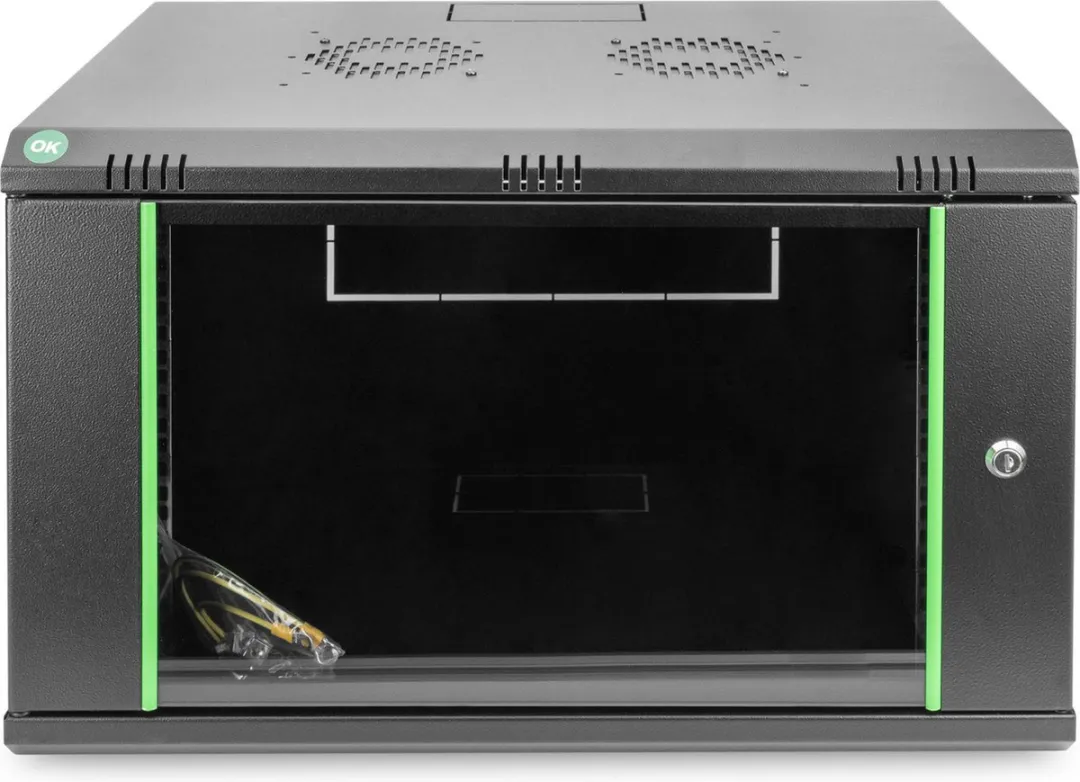 Digitus DN-19 07-U-EC-SW Wandkast 19" - 7 HE - Zwart - afbeelding 6 van 6