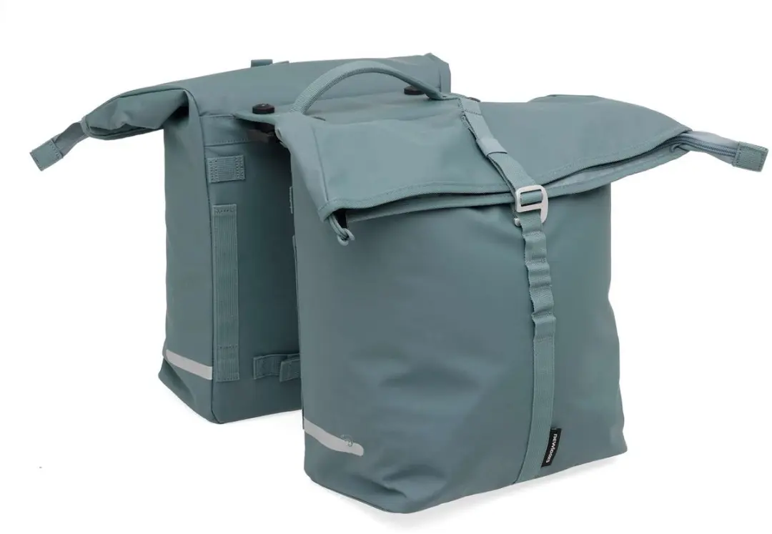 New Looxs fietstas dubbel Cantos sea blue MIK 36L