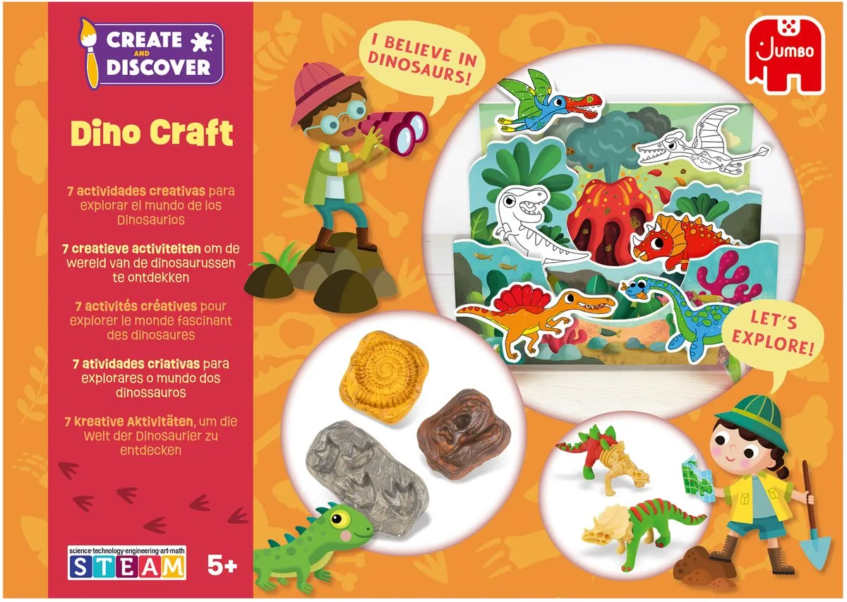 Jumbo Dino Craft Knutselpakket Meerkleurig - MPN 2051595