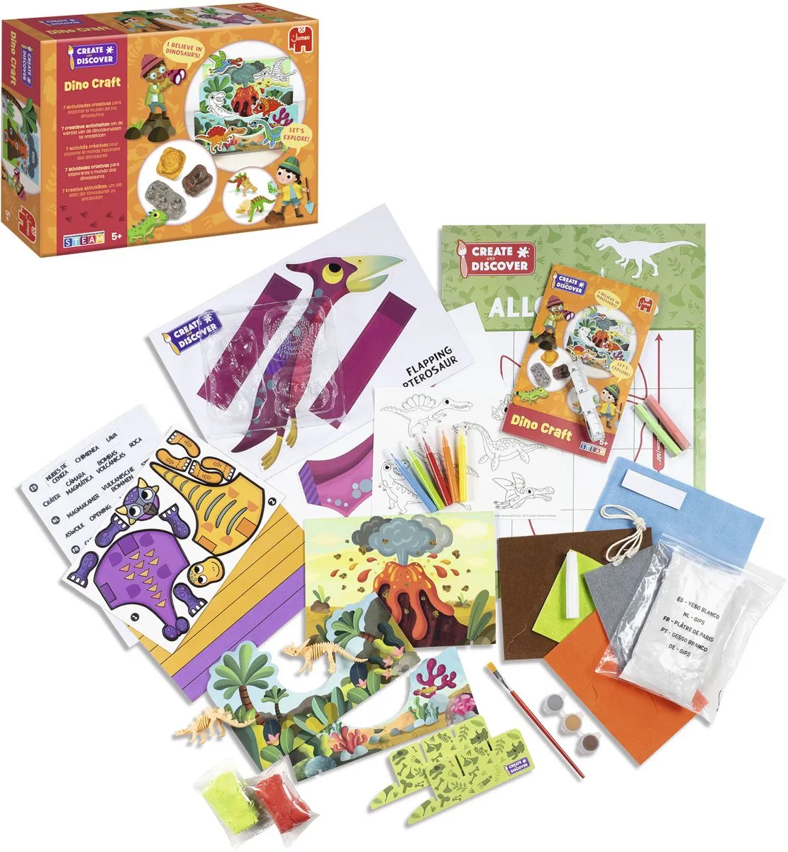 Jumbo Dino Craft Knutselpakket Meerkleurig - MPN 2051595
