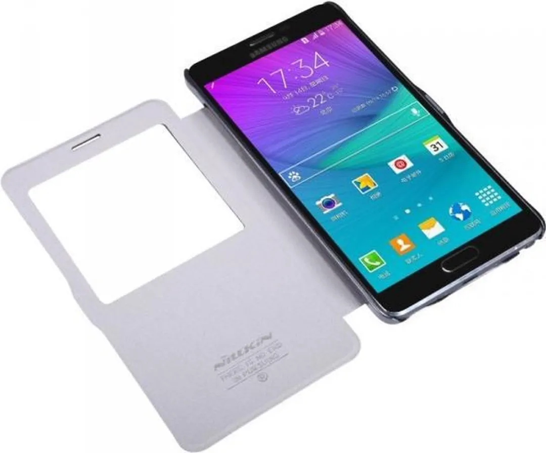 Nillkin Leather Case Galaxy Note 4 - Zwart - afbeelding 4 van 6