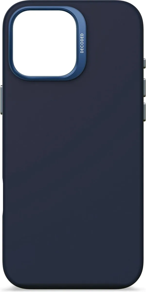 Decoded D25IPO16PMBCS9BT Siliconen Hoesje iPhone 16 Pro Max - Navy Blauw Print