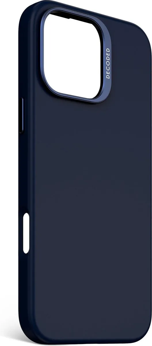 Decoded D25IPO16PMBCS9BT Siliconen Hoesje iPhone 16 Pro Max - Navy Blauw Print