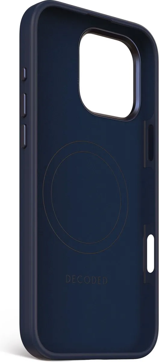 Decoded D25IPO16PMBCS9BT Siliconen Hoesje iPhone 16 Pro Max - Navy Blauw Print