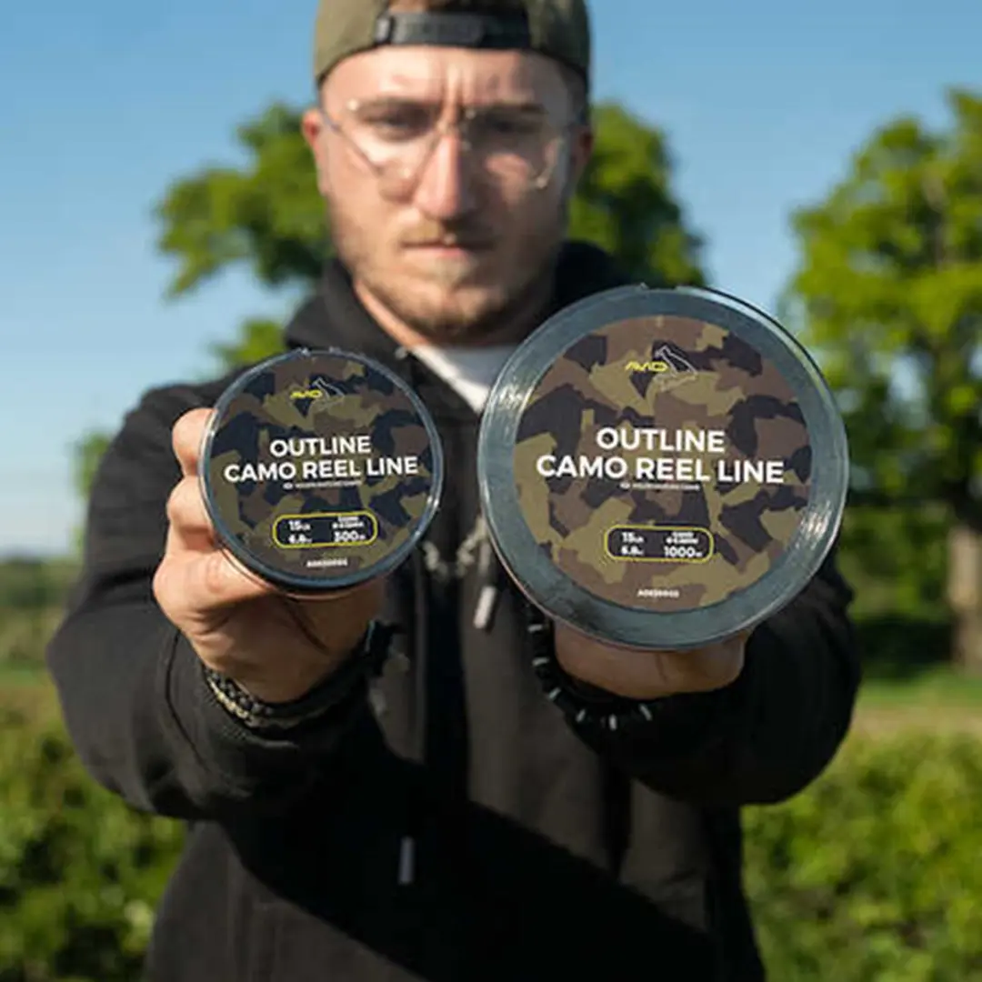 Avid Carp Outline Camo Reel Line 1000m - 18lb - 0.37mm - afbeelding 5 van 6