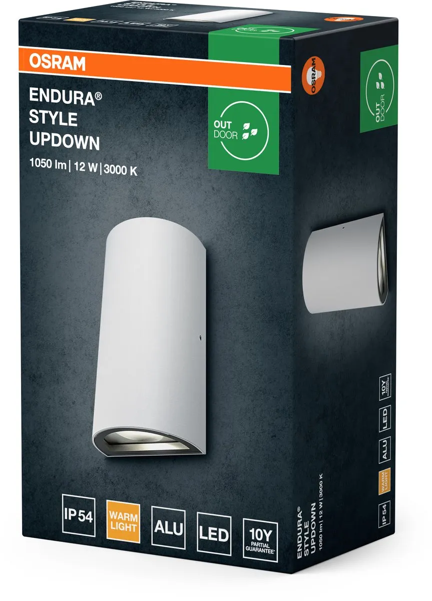 Osram ENDURA Style UpDown LED-Armatuur 12W - Warm Wit 3000K - IP44 - afbeelding 6 van 6