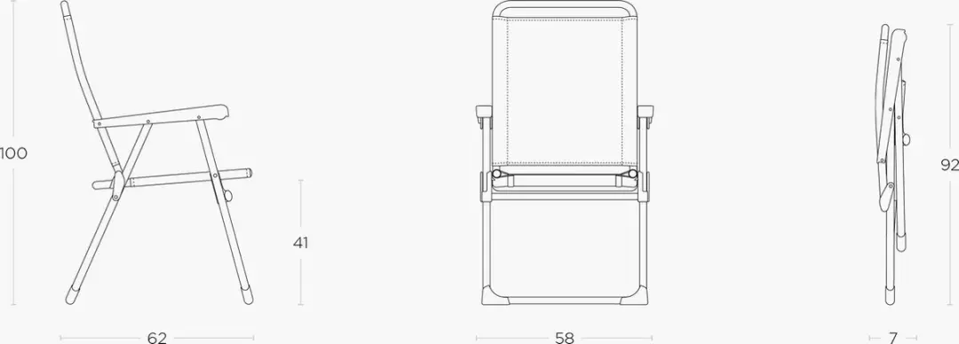 Lafuma Alu Victoria Campingstoel - Aluminium - 100 kg - afbeelding 6 van 6