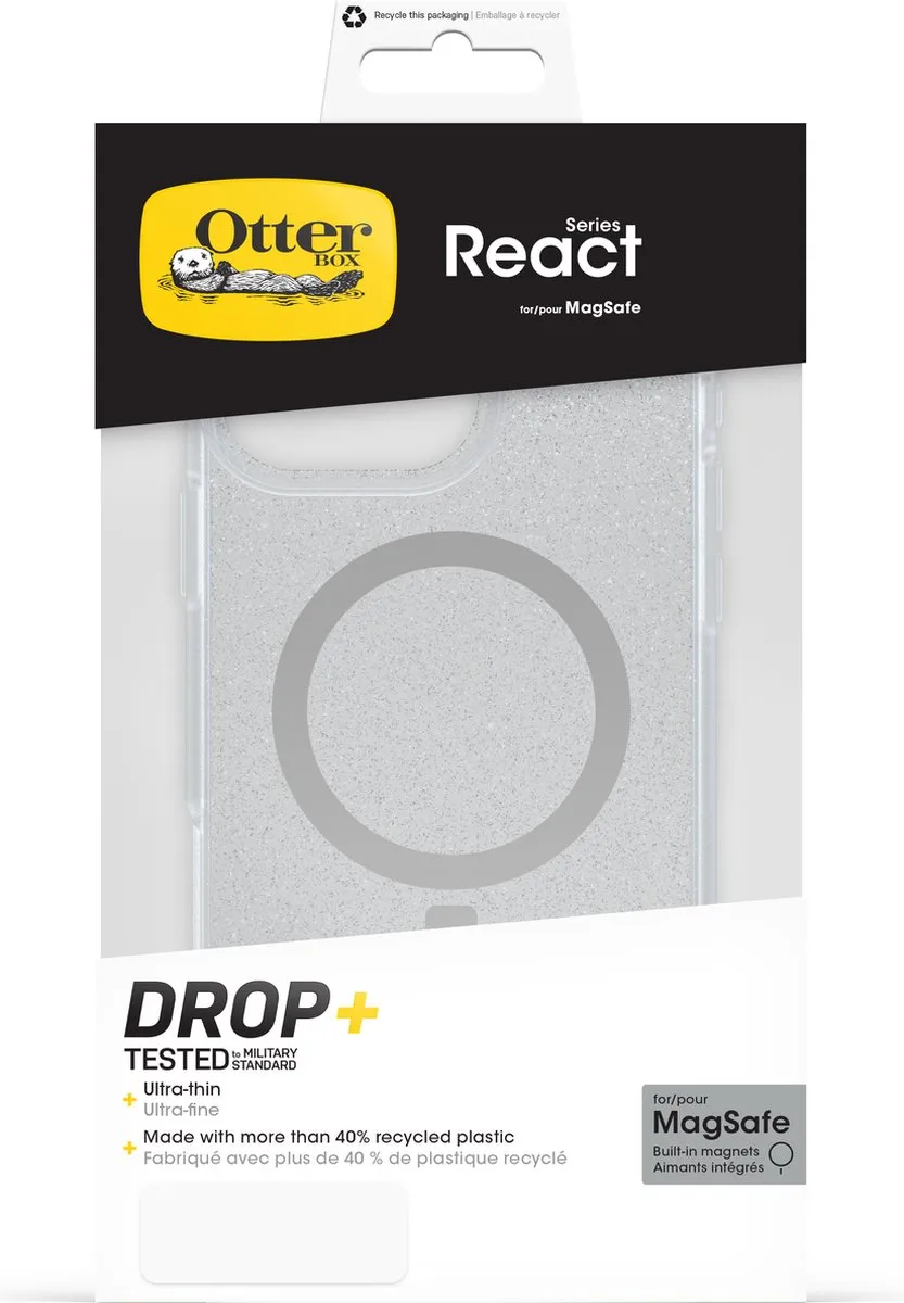 OtterBox React Mag iPhone 16 Pro Max Hoesje 77-96265 - Transparant