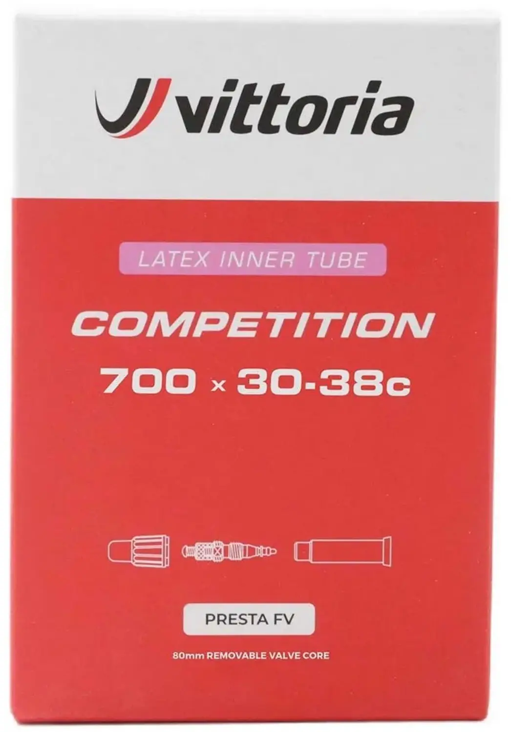 Vittoria Competition Latex Presta 80 Mm Rvc Binnenband Transparant 700C / 30-38