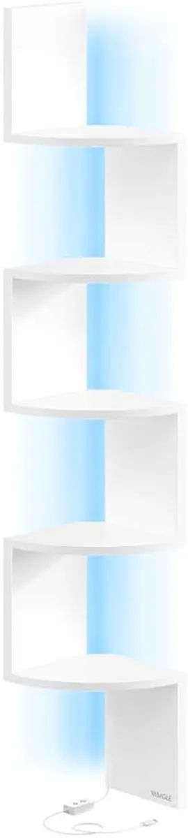 Songmics Hoekwandrek LED LBC630W01