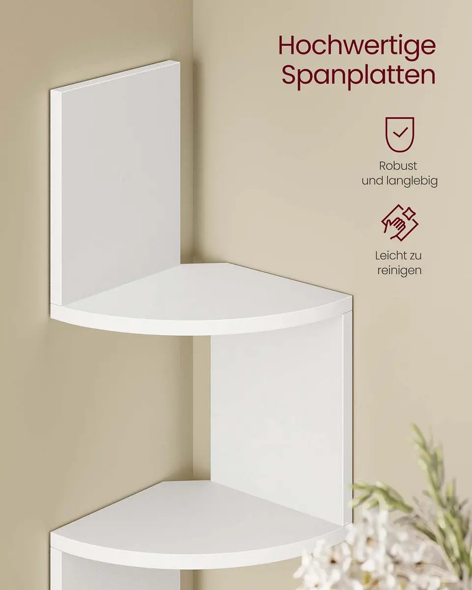 Songmics Hoekwandrek LED LBC630W01 - Mat Wit - afbeelding 6 van 6