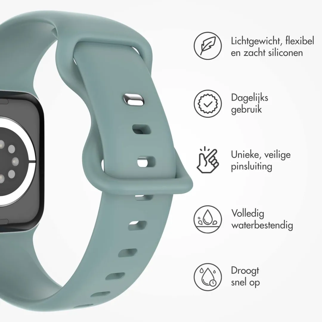 Imoshion Siliconen Bandje Apple Watch 38-42mm - Groen - afbeelding 6 van 6