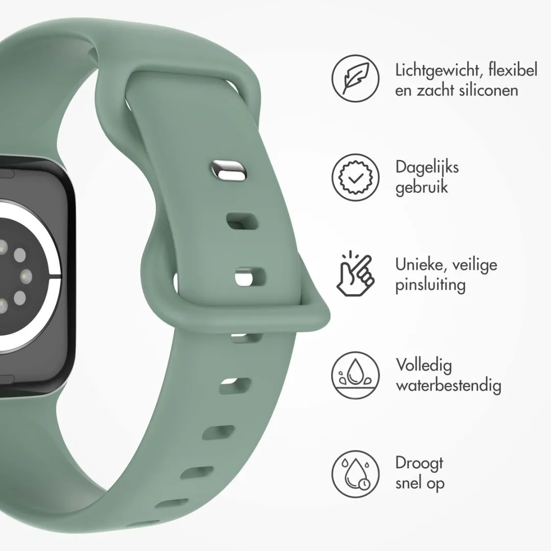 Imoshion Siliconen Bandje Apple Watch 38-42mm - Groen