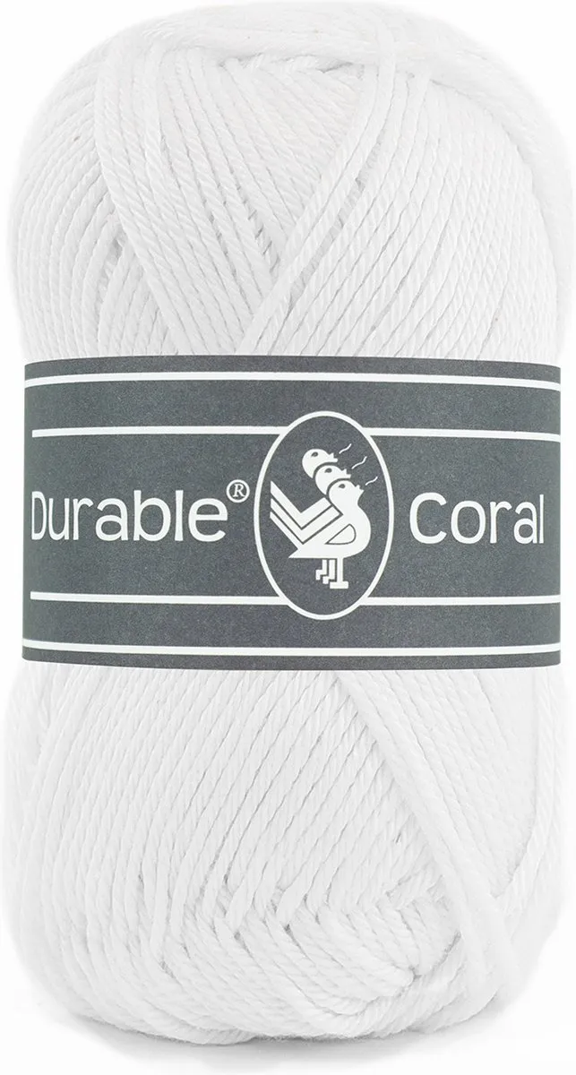 Durable Coral Haakkatoen 310 White