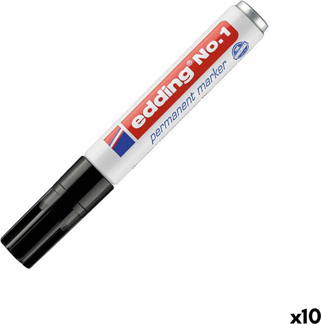 edding Nº 1 Permanente Markeerstift - 10 Stuks - afbeelding 6 van 6
