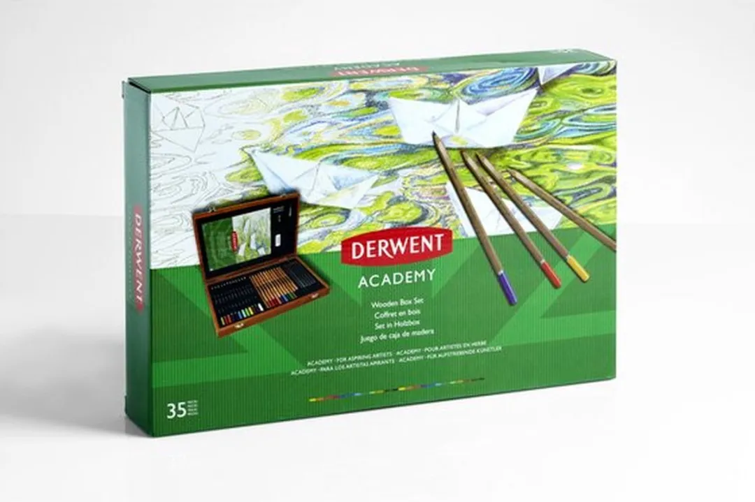 Derwent Academy Houten Set - 30 Potloden + 5 Accessoires