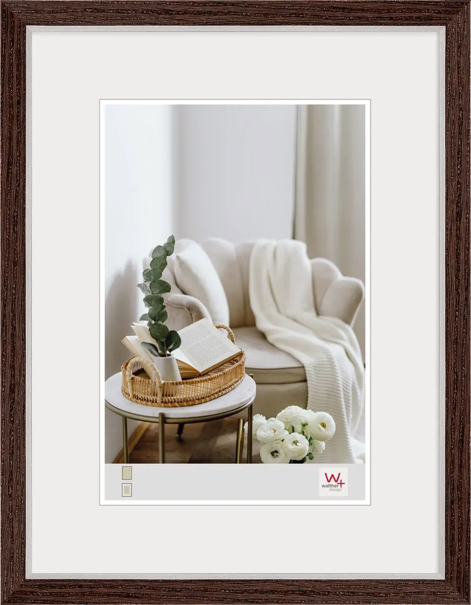 Walther Hygge - MDF Wooden lijst - Fotoformaat 30x40 cm - Noten
