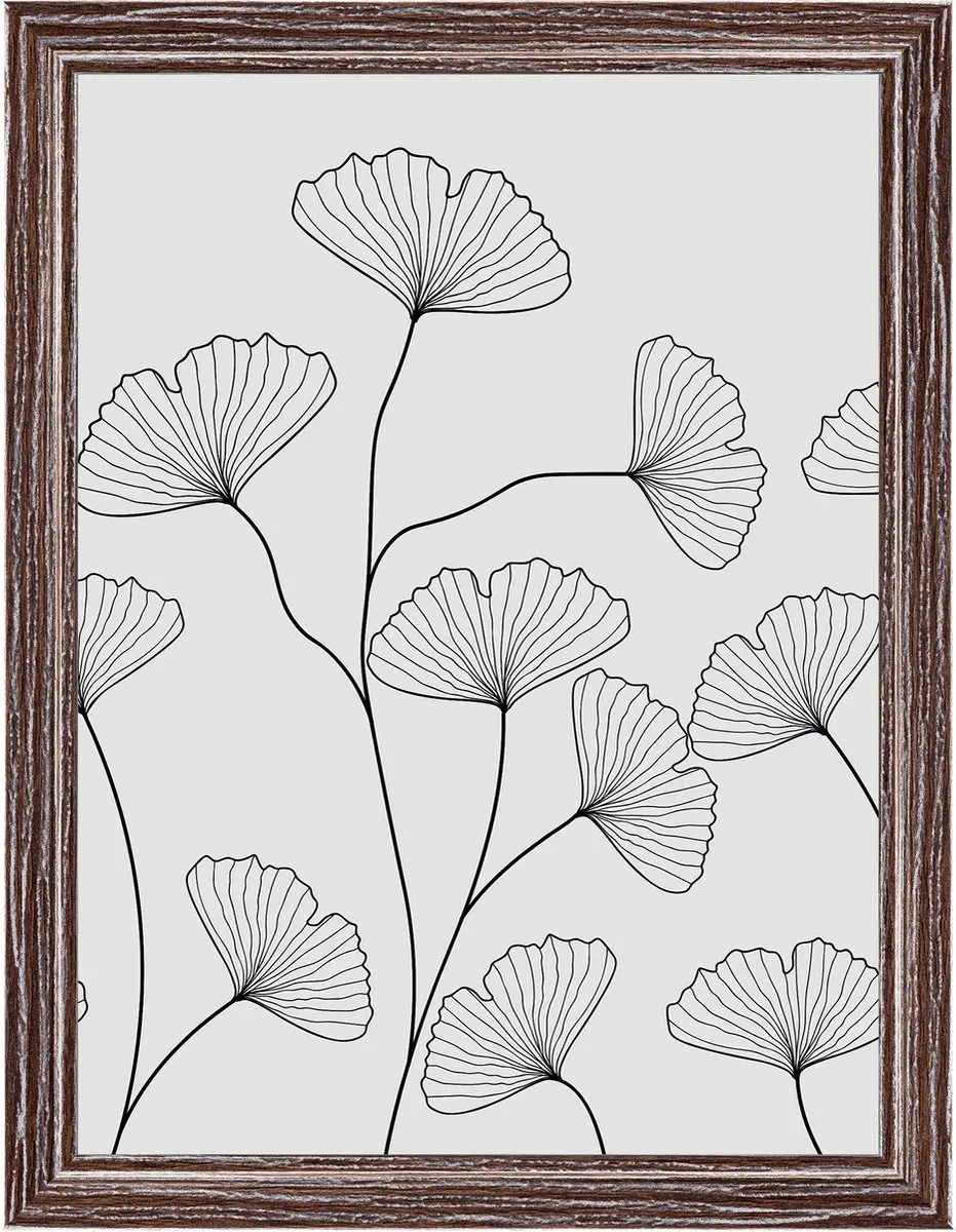 Walther Ilo - Houten lijst - Fotoformaat 15x20 cm - Kunstglas - Donkerbruin